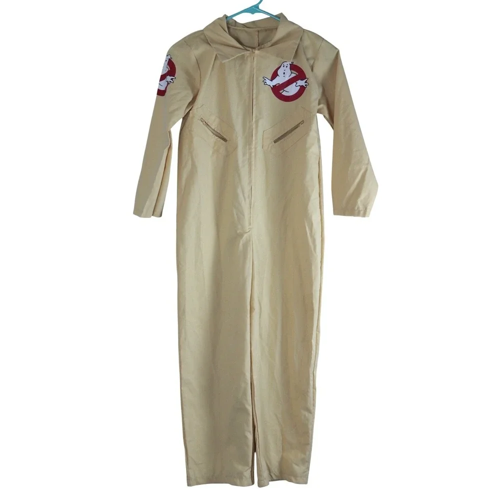 Rubies Ghostbusters Costume Flight Suit Tan Jumpsuit Kids Halloween Cosplay